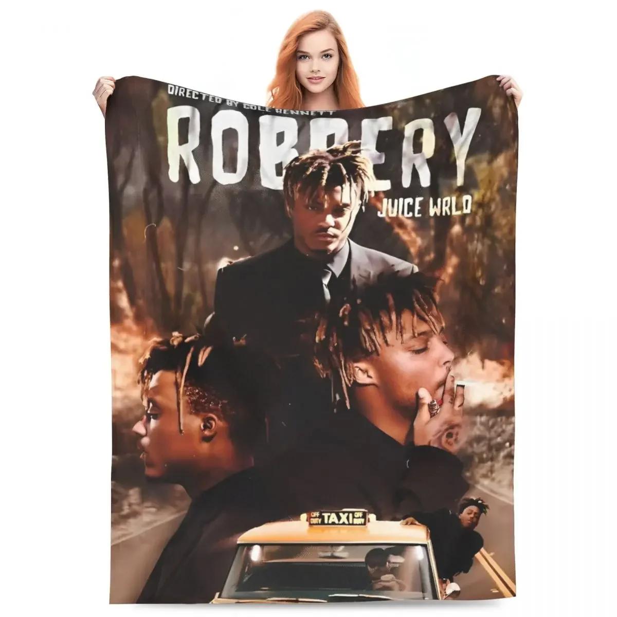 Juice WRLD Music Fuzzy Throw Blanket xcm for Sofa Bedding The Party Never Ends Funny Lounge Blanket 40x50in