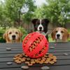 Custom BPA-Free Natural Rubber Dog Chew Ball Toy-Durable Molar Teeth Cleaning for Aggressive Chewers Exercise Boredom Buster