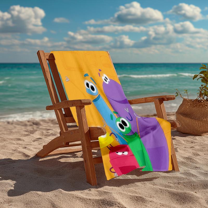 Ask the StoryBots Fashion Beach Towel: Ideal for Summer Adventures Soft, absorbent and quick drying suitable for swimming and bathing