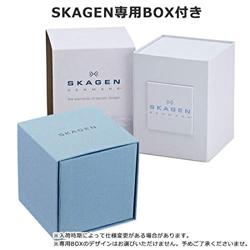 Skagen Pair Watches with Leather Straps, Blue and Silver, Unisex, SKW6358 and SKW2479 [Parallel Import]