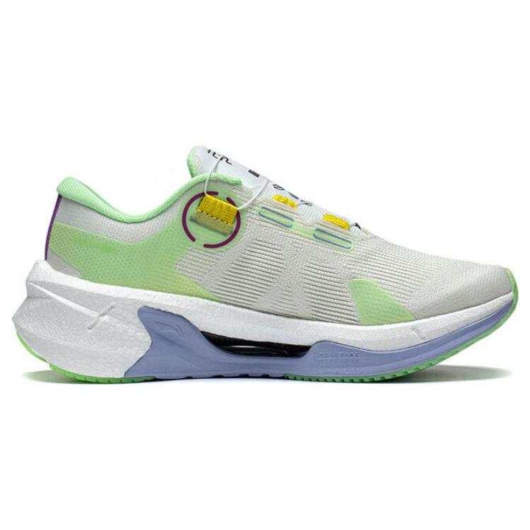 New LiNing Furious Rider 7.0 PRO Anti Slip Wear Resistant Low Top Running Shoes Women's Green White Blue ARZT002-4