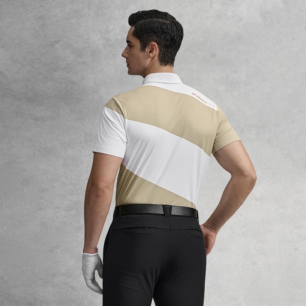 FILA Golf Series Fashion Simple Classic Sports Casual Versatile Comfortable Color Block Knitted Short Sleeve Polo Shirt Men tops A11M615107FBG