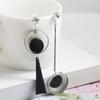 Asymmetrical A/B Long Circle Earrings - European & American Fashion, Korean Style Studs for Women