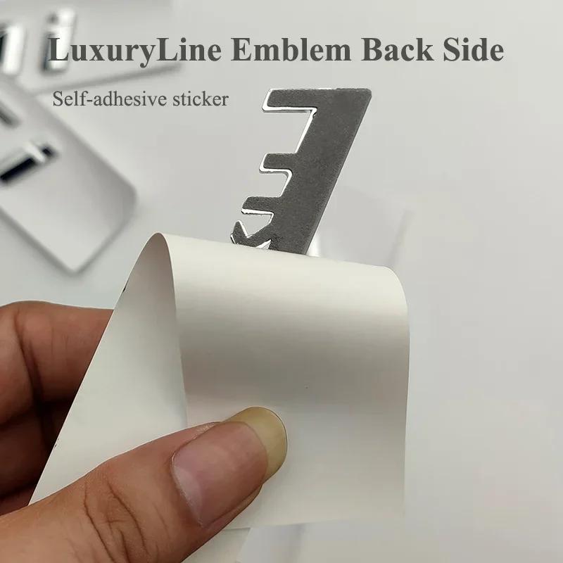 ABS 3D Chrome Car Trunk Letters 528i 535i 540i Luxury Line Xdrive Emblem Logo Sticker For BMW E60 E34 F10 G30 E39 Accessories