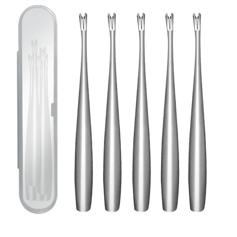 Stainless Steel Pedicure Knife Set: Dual-Headed Nail Pick with Razor, Foot File & Exfoliating Tool