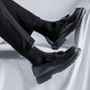 Fashion Men's Retro Leather Shoes Slip On Grace Thick Bottom Loafers Men Fashion Black Formal Business Luxury Casual Shoes Men Moccasins