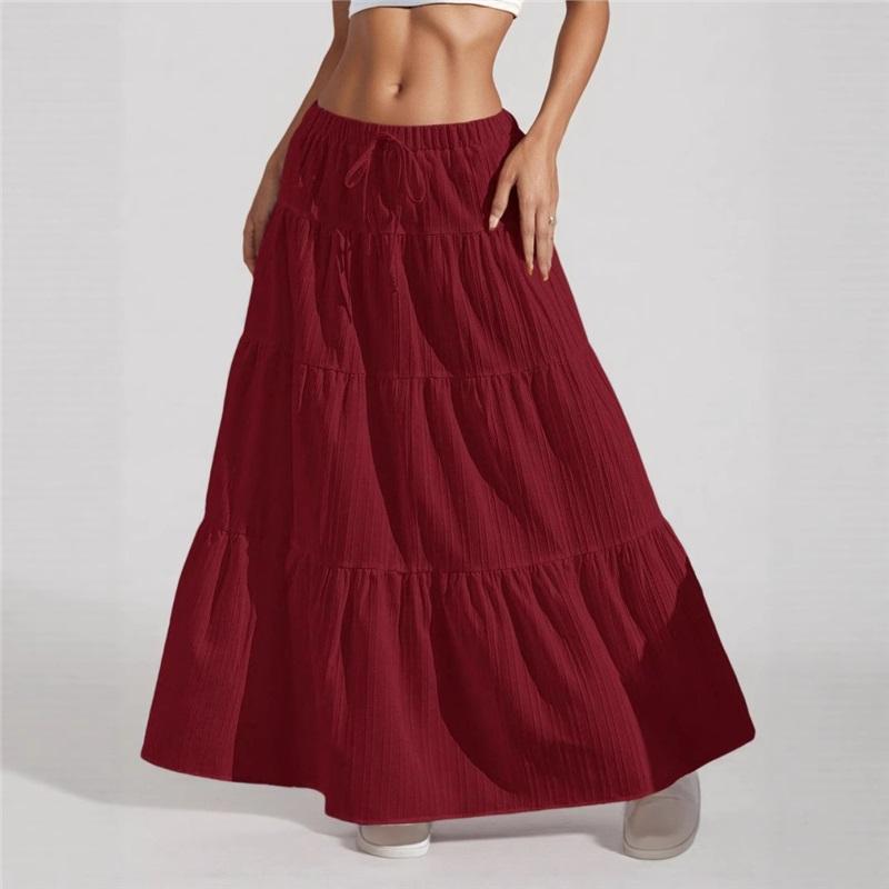 Ladies' Skirts New Products White Elegant Skirts Lace Up Skirts European And American Style Loose Casual Skirts For Women