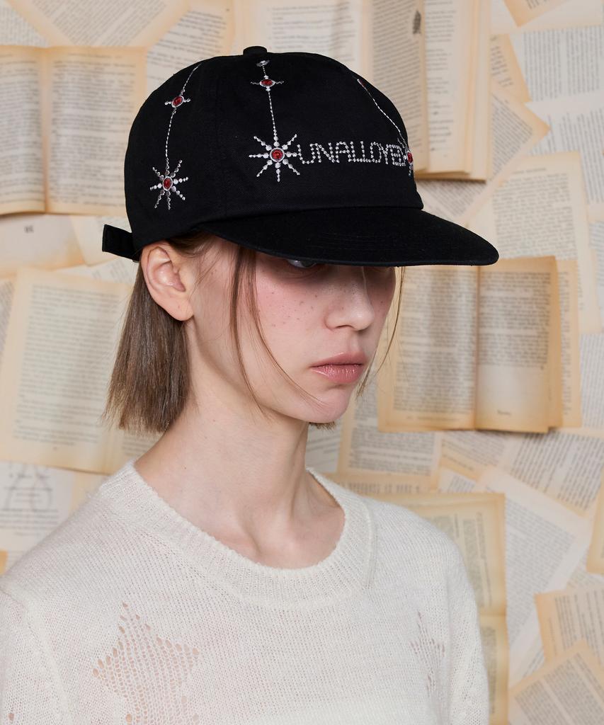 UNALLOYED Gemstone Logo Cap / Black