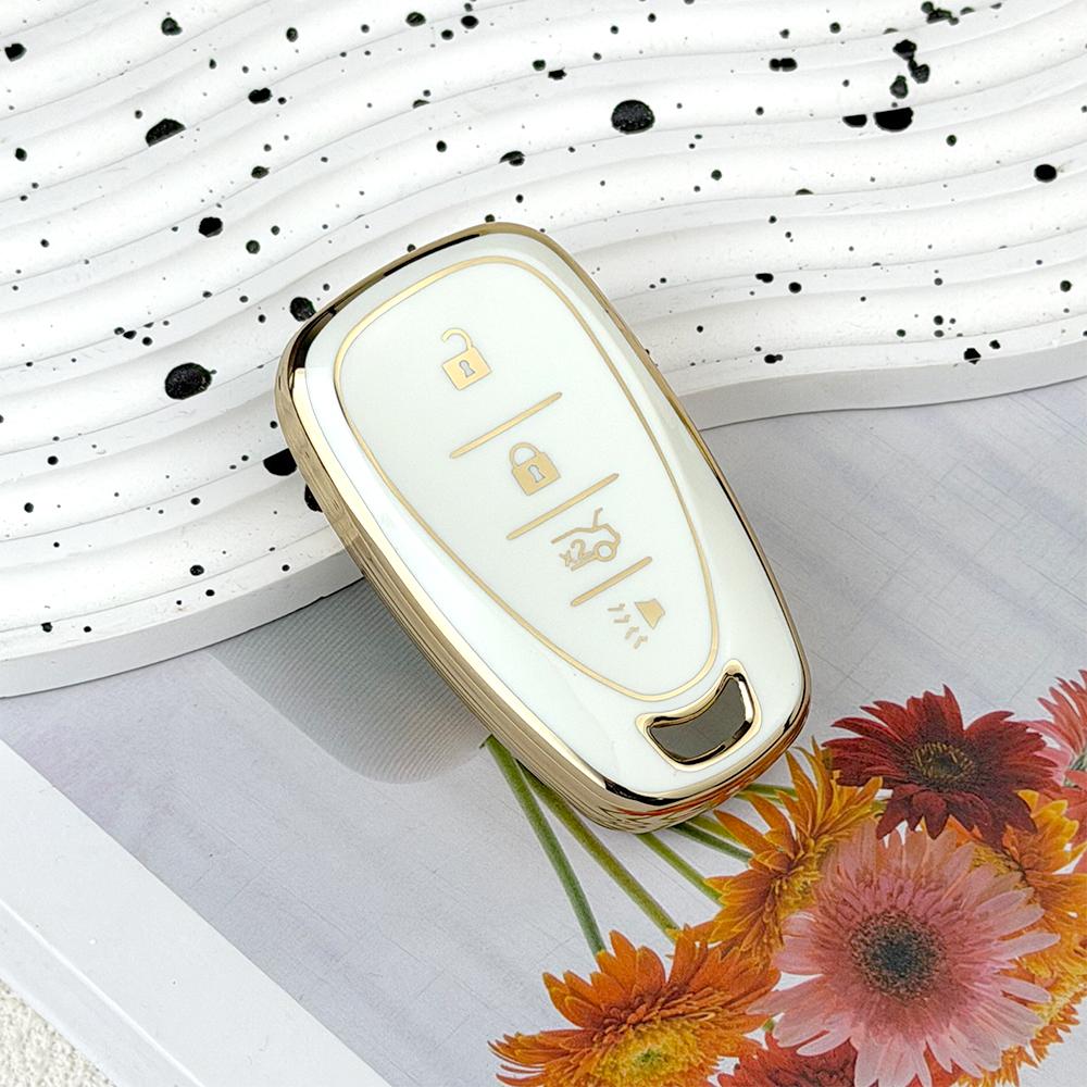 TPU Car Key Fob Cover Case for Chevrolet 2017-2019 Chevy Malibu Camaro Cruze Traverse Sonic Volt Bolt Equinox Spark Blazer Onix