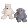 Large Cuddly Animal Stuffed Mother Baby Polar Bear Elephant Plush Toy Huggable Sleep Companion Gift for Kids Birthdays Home Decor