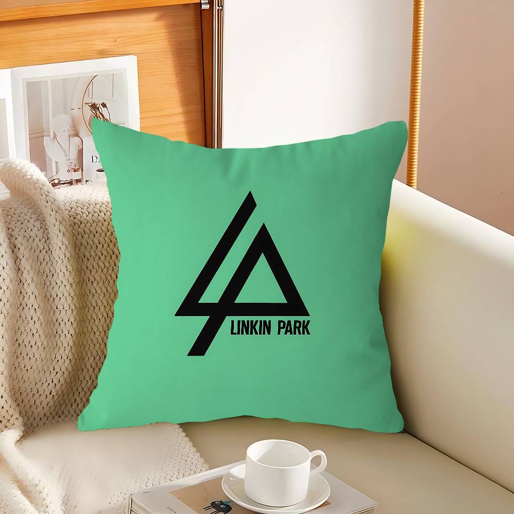 

Группа L-Linkin Cool P-Park ЛОГОТИП Персонализированное Фото Текст Домашние Декоративные Подушки Бытовые Подарки 45x45см 16x16Inch