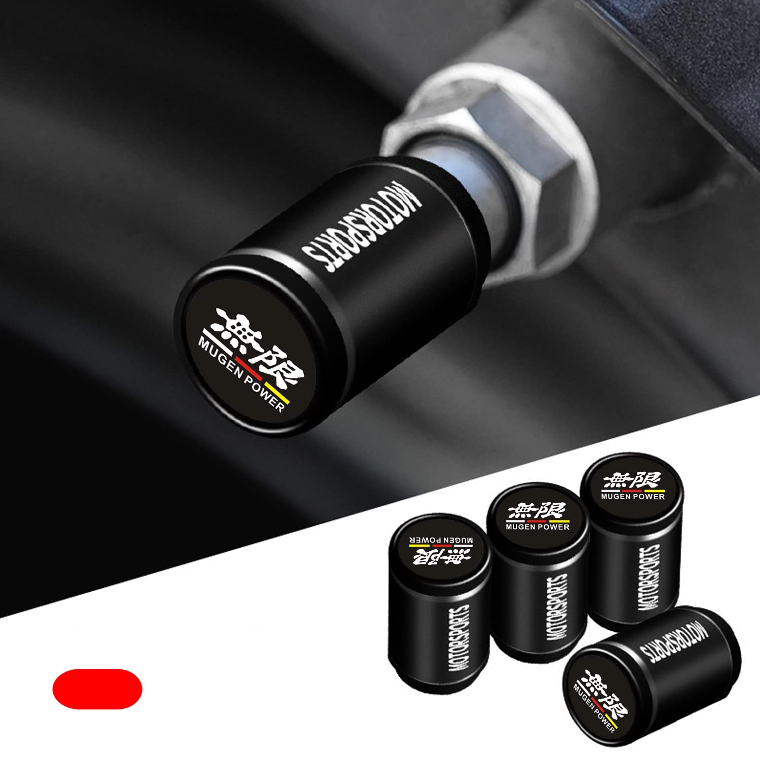 

HNCS Honda Air Valve Cap Tire Wheel Rim Dress Up -infinite- чёрный