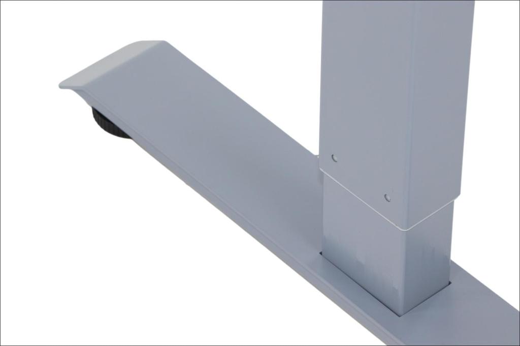 Metal Desk (table) Frame with Electric Height Adjustment, Electric PRATO 01-2T/A GRAY