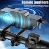 12 LED Bicycle Front Light Rechargeable 130dB Cycling Bike Horn Easy To Install 7 Mode Bicycle Bell Light Cycling Lamp Accessory