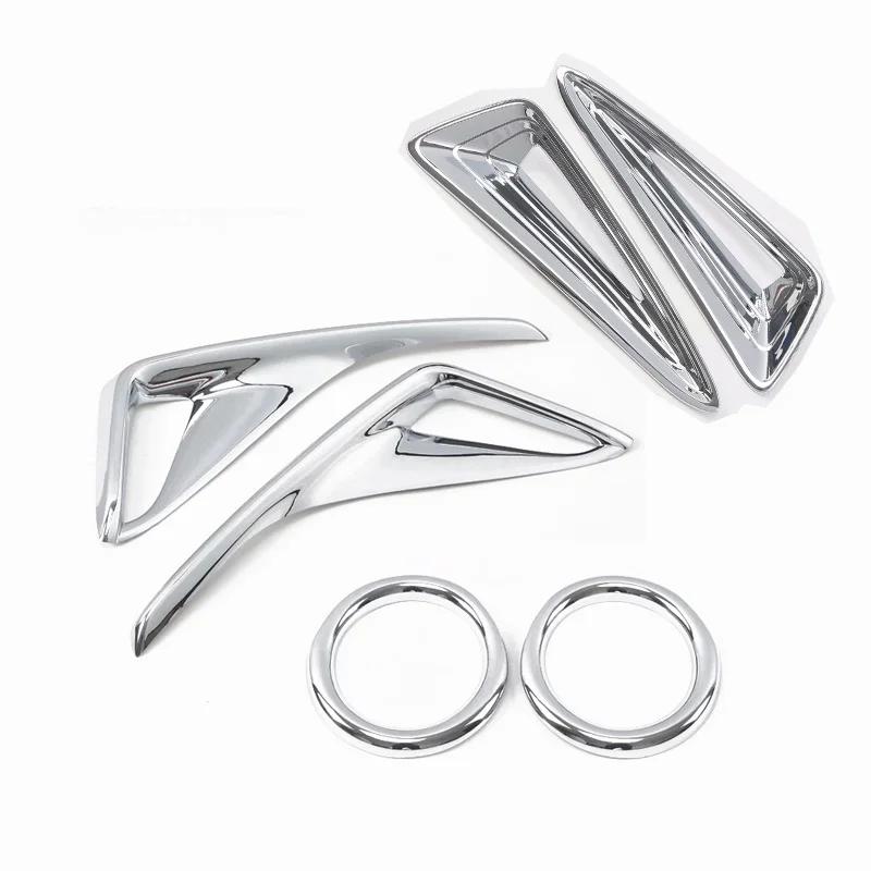 For Toyota CHR C-HR 2016 2017 2018 19 20   ABS red  front Rear Fog Light Foglight Lamp Cover Trim Foglamp Reflector sticker