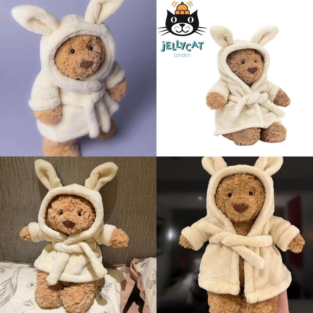 Adorabile Accappatoio Orso Peluche Giocattolo Morbido Bambola Confort Ideale Per Bambini E Adulti