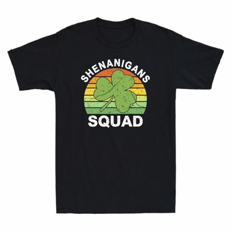 Shenanigans Squad Matching Retro St Patricks Day Group Funny Gift Men s T-Shirt XXXL