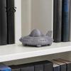 3D Printed Space Model UFO Figurine, Sci-Fi Spacecraft Decor, One-Piece Craft with Clear Space-themed Desk Accessory Texture, Mini Ornament