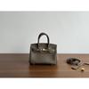 20 Couro Platina Togo Grande Capacidade Primeira Camada Feminina Couro Moda Versátil Bolsa de Mão Ombro Mensageiro Bolsa Feminina