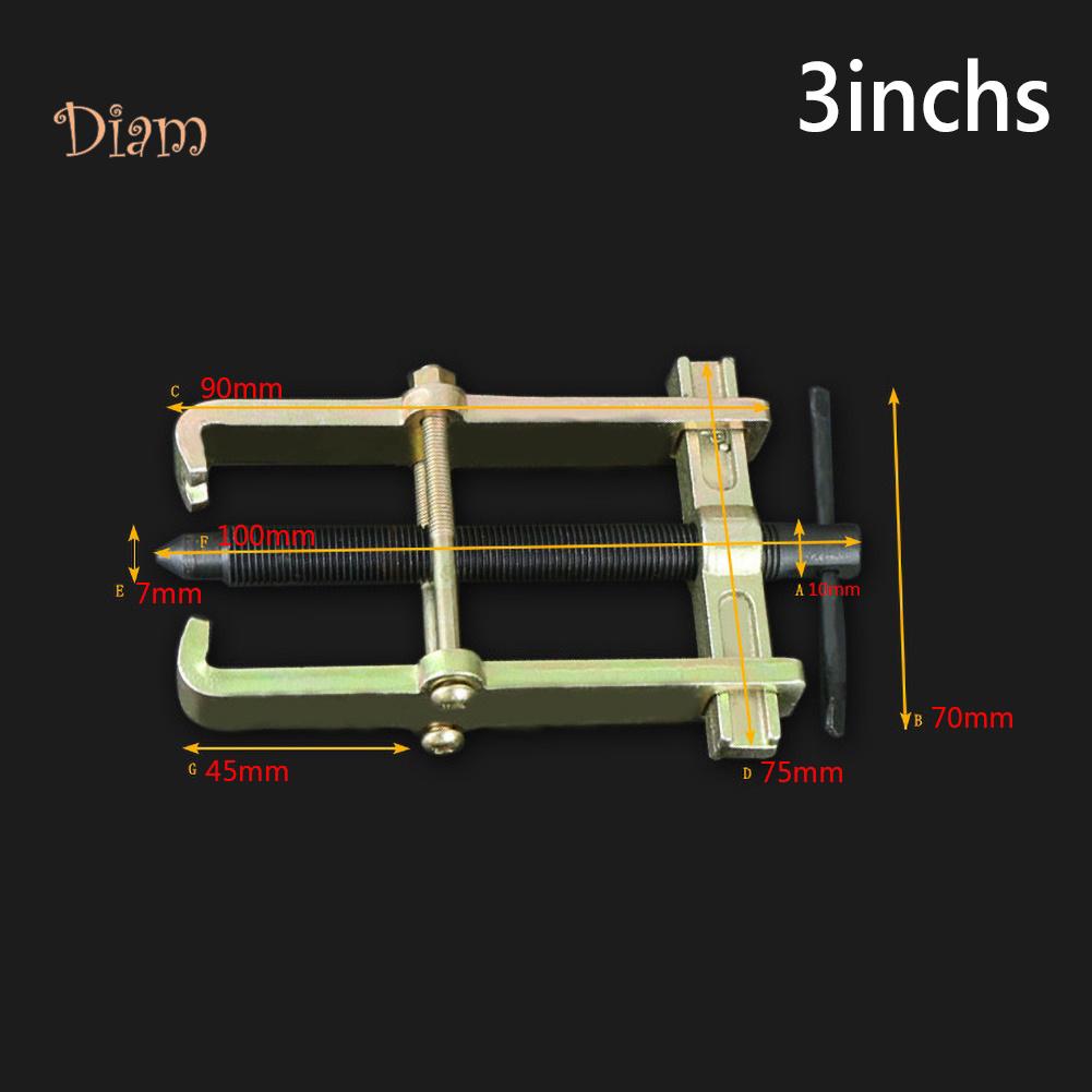 Diam 3/4/6 Zoll Kohlenstoffstahl Zwei-Klauen-Lagerabzieher Separates Hebegerät Handwerkzeug