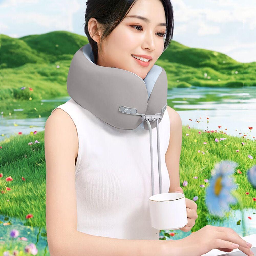 Slow Rebound Neck Support Cushion Comfortable Sleeping Neck Pillow U-shaped Travel Pillows Summer