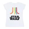 Star Wars Womens/Ladies Retro Rainbow Cotton T-Shirt