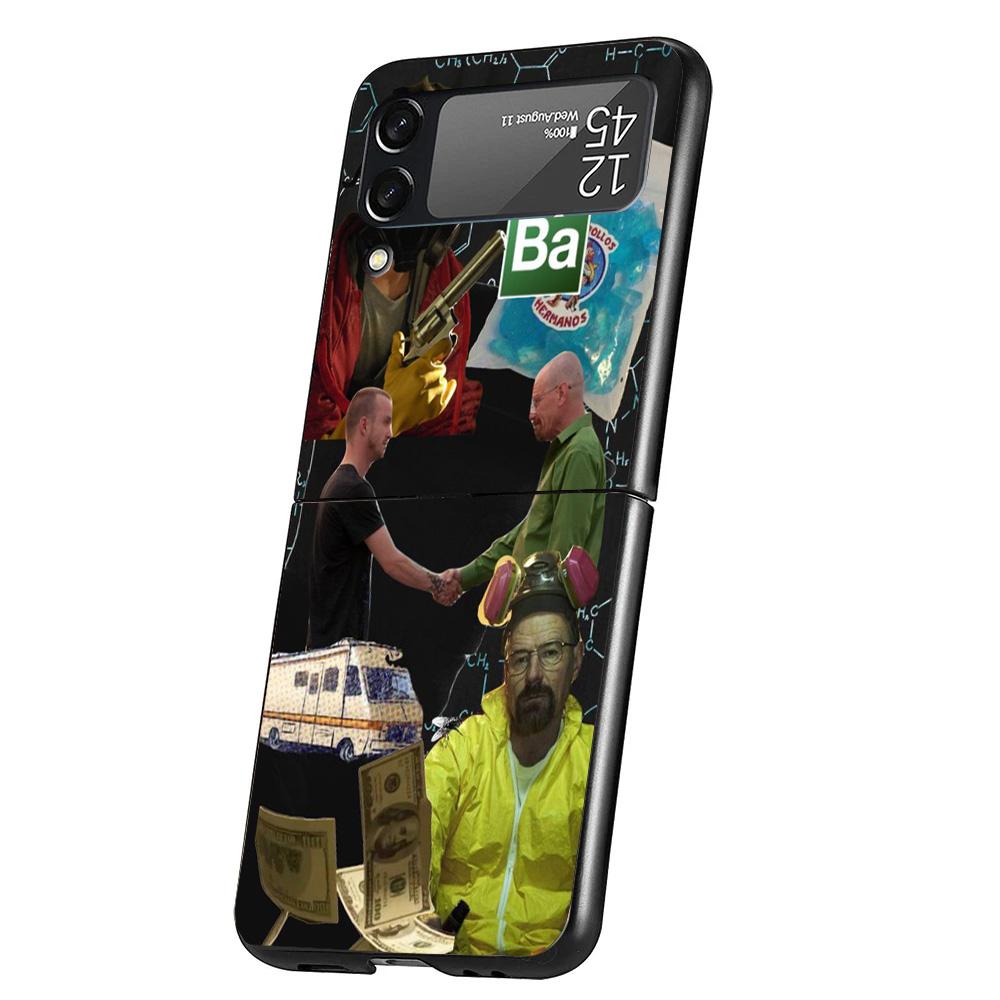 Breaking Bad TV Case Phone Cover for Samsung Galaxy Z Flip 6 5 4 3 5G ZFlip6 ZFlip5 ZFlip4 ZFlip3 Black Hard Trend Fundas