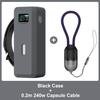 Silicone Case for Anker 737 Power Bank PD240W Charging Cable for 140W 24000mAh PowerCore SD/TF Card Storage Protective Cover