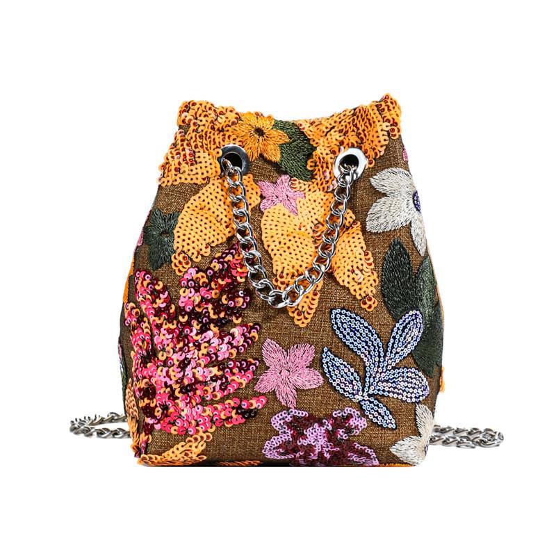 Borsa Busta in PVC Glitterata con Catena per Uso Quotidiano
