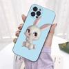 Happy Easter Kawaii Rabbit Ears Phone Case For iPhone 14 11 12 13 Mini Pro Max 8 7 6 6S Plus X SE 2020 XR XS Funda Case