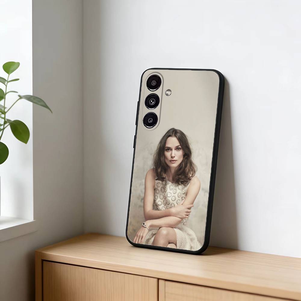 Keira Knightley Phone Case For Samsung Galaxy A20,21s,22,31,32,52,53,72,73,80,91 Soft Black Shell