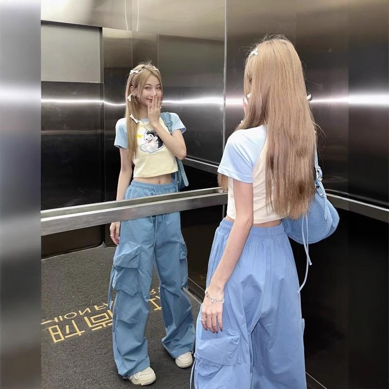 2026 Women's High-Waisted Retro Workwear Wide-Leg Pants - Loose, Floor-Length Design