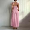 Europe and the United States popular flower suspender long skirt perspective mesh sexy underwear lace thong women