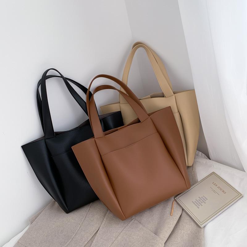 Casual Lage Capacity Tote Bag For Women 2026 New Luxury Designer Handbags High Quality PU Leather Female Shoulder Bag
