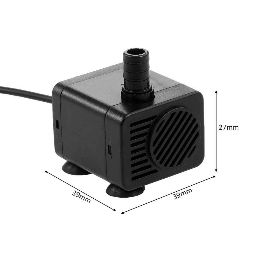 5V Ultra-quiet Mini Brushless USB Water Pump with Power Cord Waterproof for Submersible Fountain