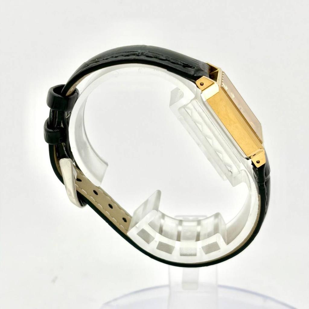 SEIKO Watch Gold Square 991776 New Strap [New Battery] Ladies' 2621-5110