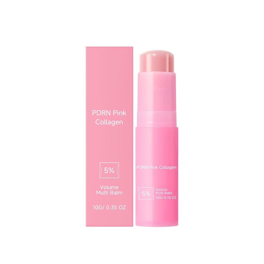 Kollagen Lippenbalsam Pink Feuchtigkeitsspendend Pflegend für trockene, rissige Lippen Leicht Nicht fettende Pflege