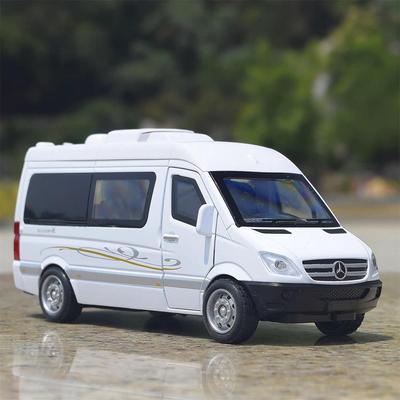 Mercedes Benz Sprinter MPV Grande Simulação Diecast & Veículos de Brinquedo Sons & Luz Carro de Puxar para Trás 1:32 presentes de aniversário de modelo de liga