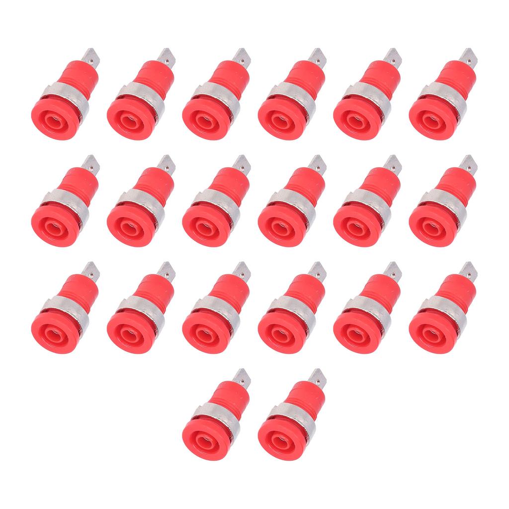 20Pcs Banana Socket 4mm Strong Connectivity Corrosion Resistance Good Performance Electrical Test Accessories