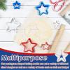5-in-1 Embossing Mold Set Plastic 3D Heart & Star Cutter Shapes for Baking Biscuit for Cookies Fondant & Chocolate Decor