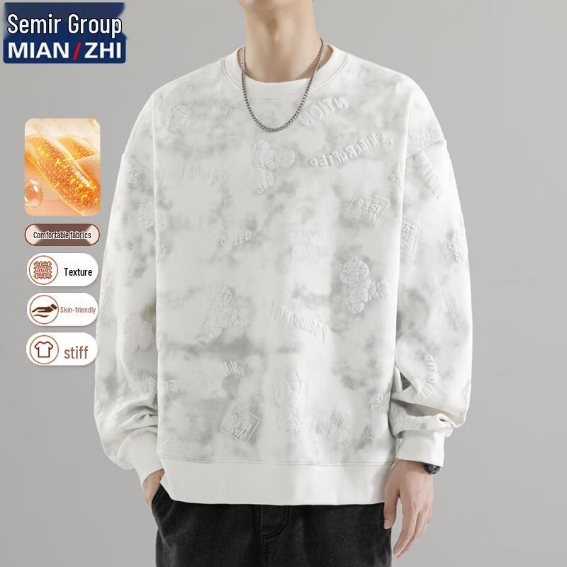 

Men s Trendy American Style Round Neck Long Sleeve Sweatshirt M