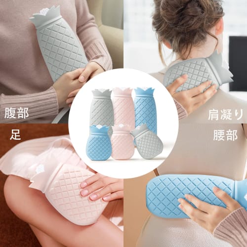 Eco-Friendly Hot Water Bottle with Water Refill, Rapid Heating Silicone, Microwaveable, Warms, Relieves Fatigue, Ideal for Menstruation, and Keeps You