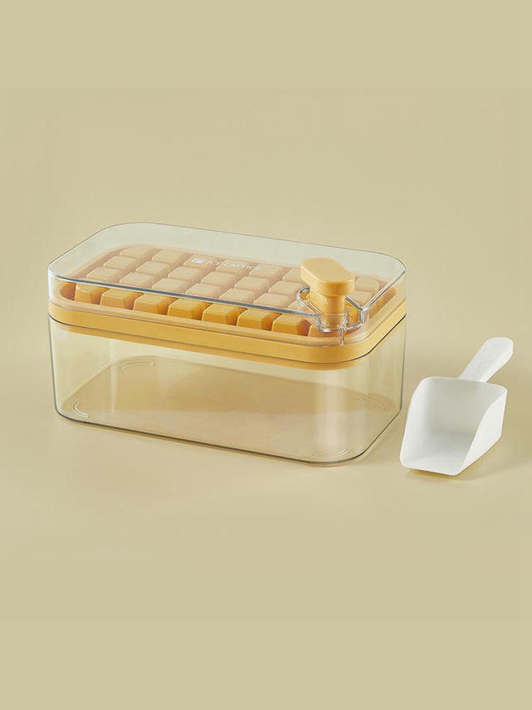 32 Grid Silicone Ice Cube Tray Mould With Lid Shovel Storage Box Remove With One Click Ice Maker DIY Whiskey Cocktail Tools