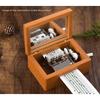15/30 Tone Music Box Movement DIY Composing Music Hand Cranked DIY Music Box Set Easy To Use with 20pcs Blank Tapes