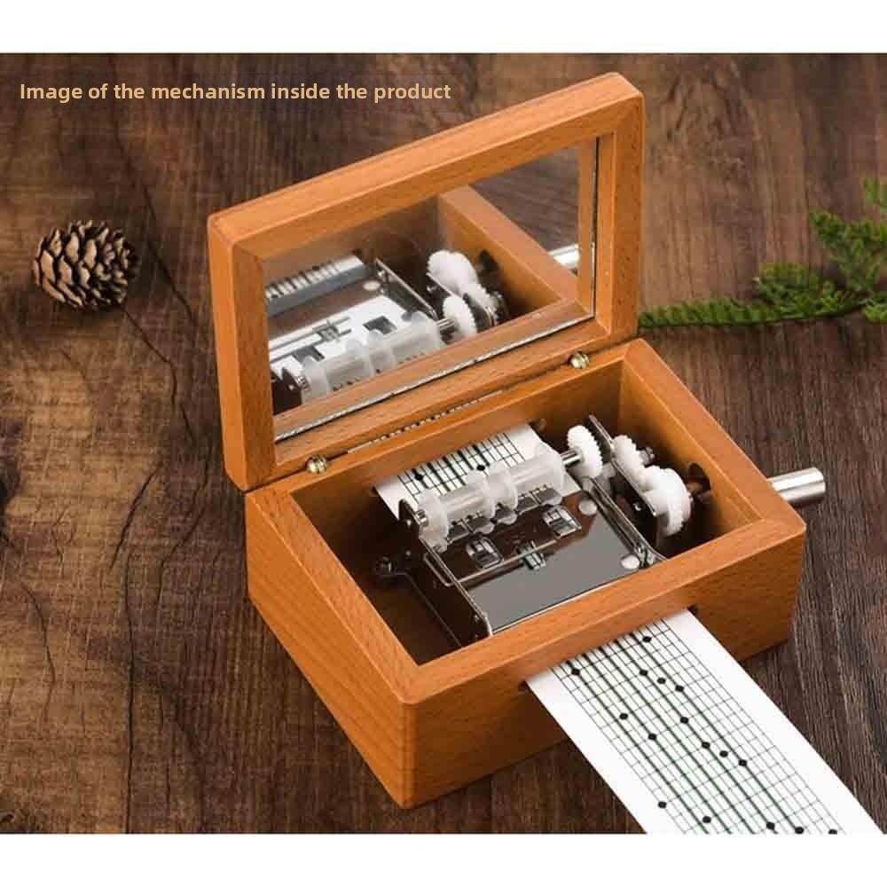 15/30 Tone Music Box Movement DIY Composing Music Hand Cranked DIY Music Box Set Easy To Use with 20pcs Blank Tapes