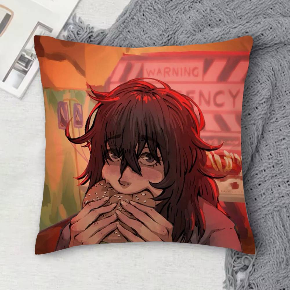 Mouthwashing Double-Sided Printed Square Decorative Cushion Cover For Sofa Living Room Home Decor