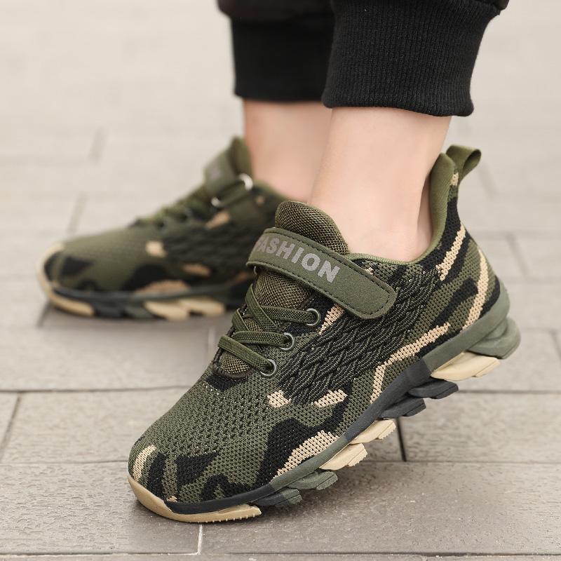 Kids Fashion Sneakers For Boys Girls Tennis Shoes Breathable Sports Running Shoes Children Casual Camouflage Walking Shoes