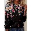 Women's T Shirt Print Floral Graphic Plants Bohemia Vintage Stylish Long Sleeve Crew Neck Regular Tops