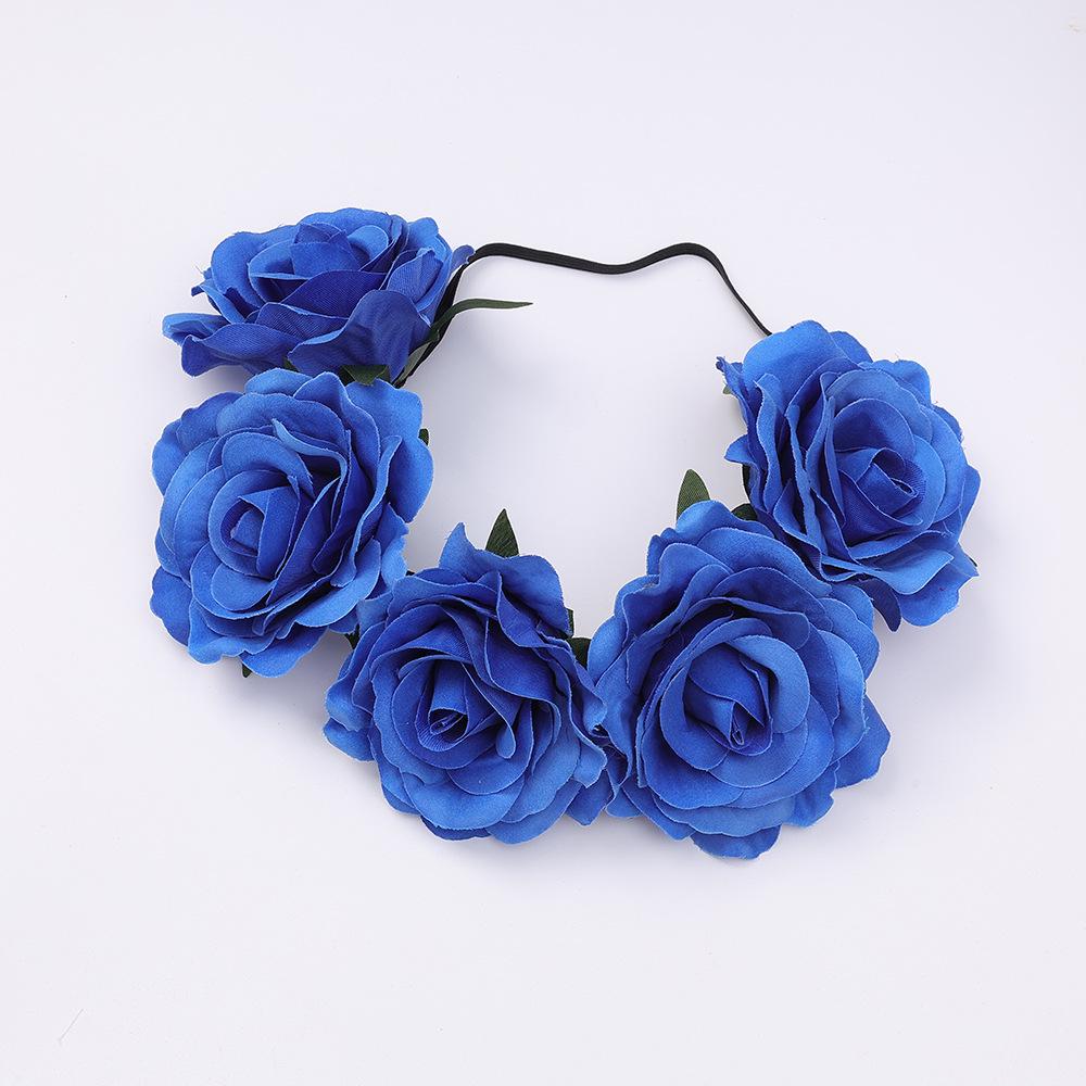 Bohemian Rose Wreath Headband for Halloween Party
