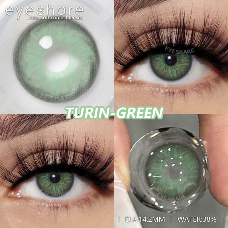 

EYESHARE 1 пара цветных контактных линз Новые модные синие контактные линзы Натуральные серые зрачки Зеленые модные линзы Коричневые контактные линзы
